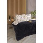 ETE HOMETEX ÇİFT KİŞİLİK LÜX WELSOFT YORGAN SETİ 195X215CM EFEKT ANTRASİT 8696474231963